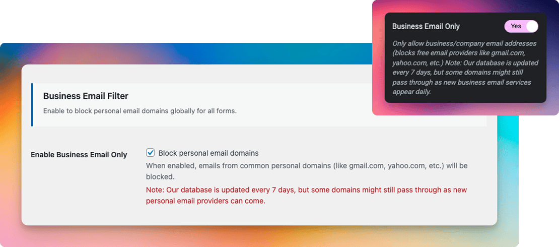 Business Email Filter